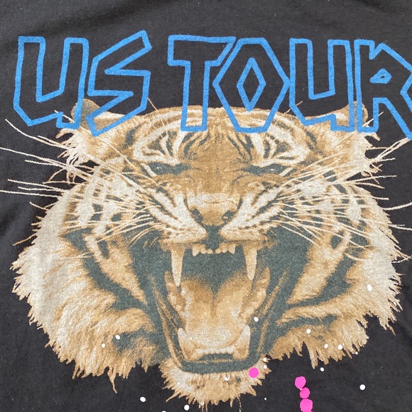 REVOLVE Chaser Tiger US Tour Paint Splatter Tee Size XS - Picture 4 of 7